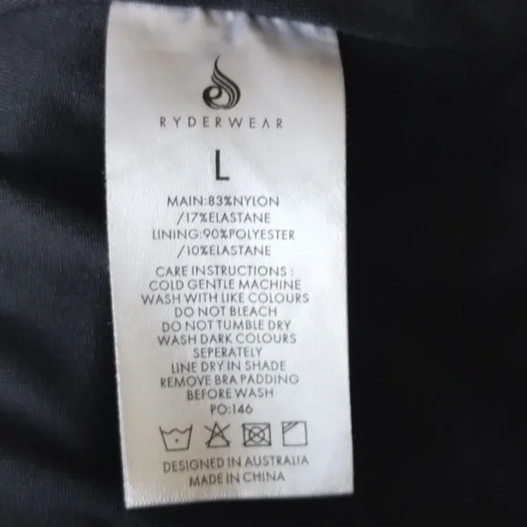 Ryderwear NWOT Rotation Black Leopard Sports Bra Large - Picture 10 of 10